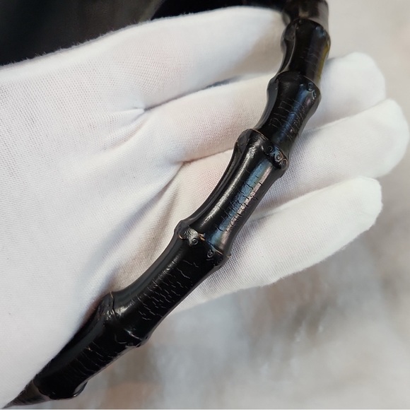 Authentic Tom Ford Gucci Bamboo Nylon Handbag - Picture 5 of 15